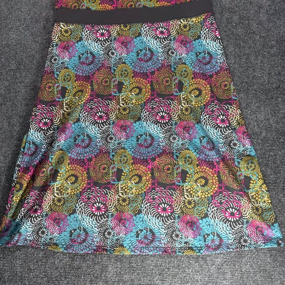 Lola Dress Womens Large Stretch Knit Sleeveless Sundress Bold Print Pullover - Picture 2 of 6